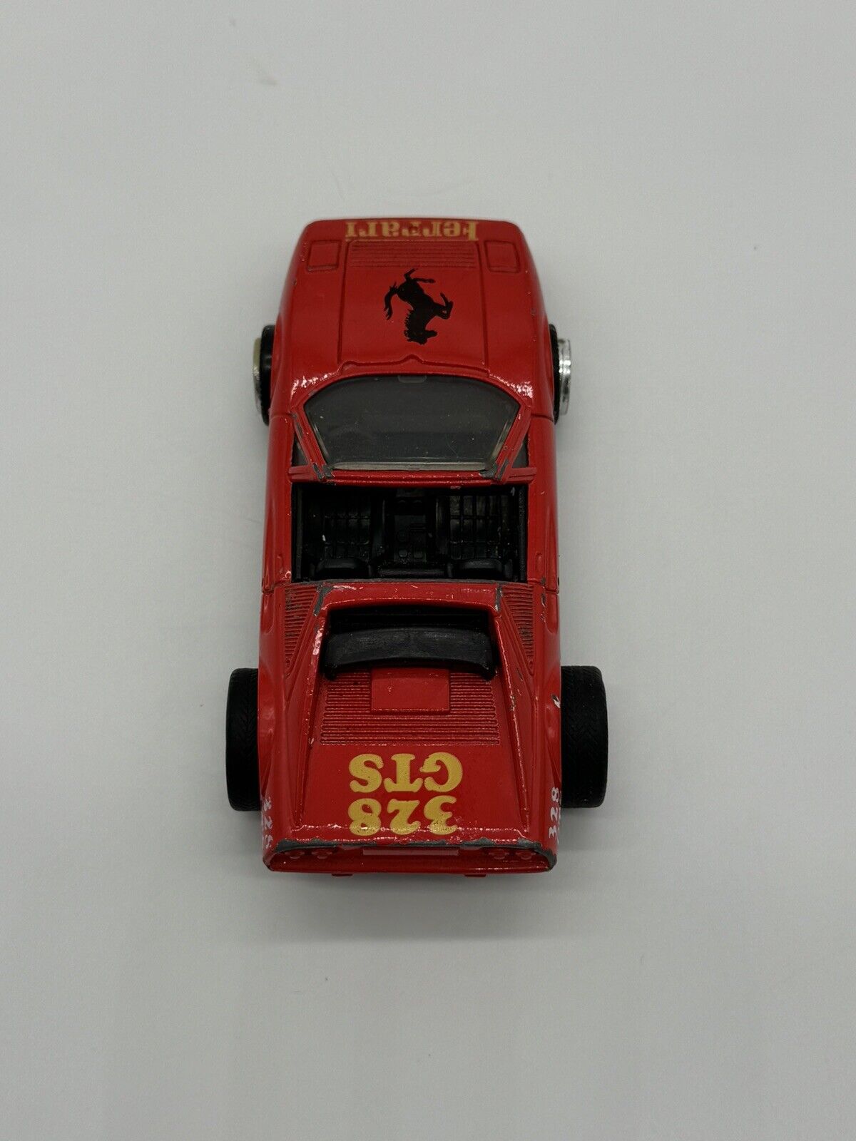 Vintage Hot Wheels Mattel Ferrari Red Fast 1986 Diecast Small Race Toy Car 006