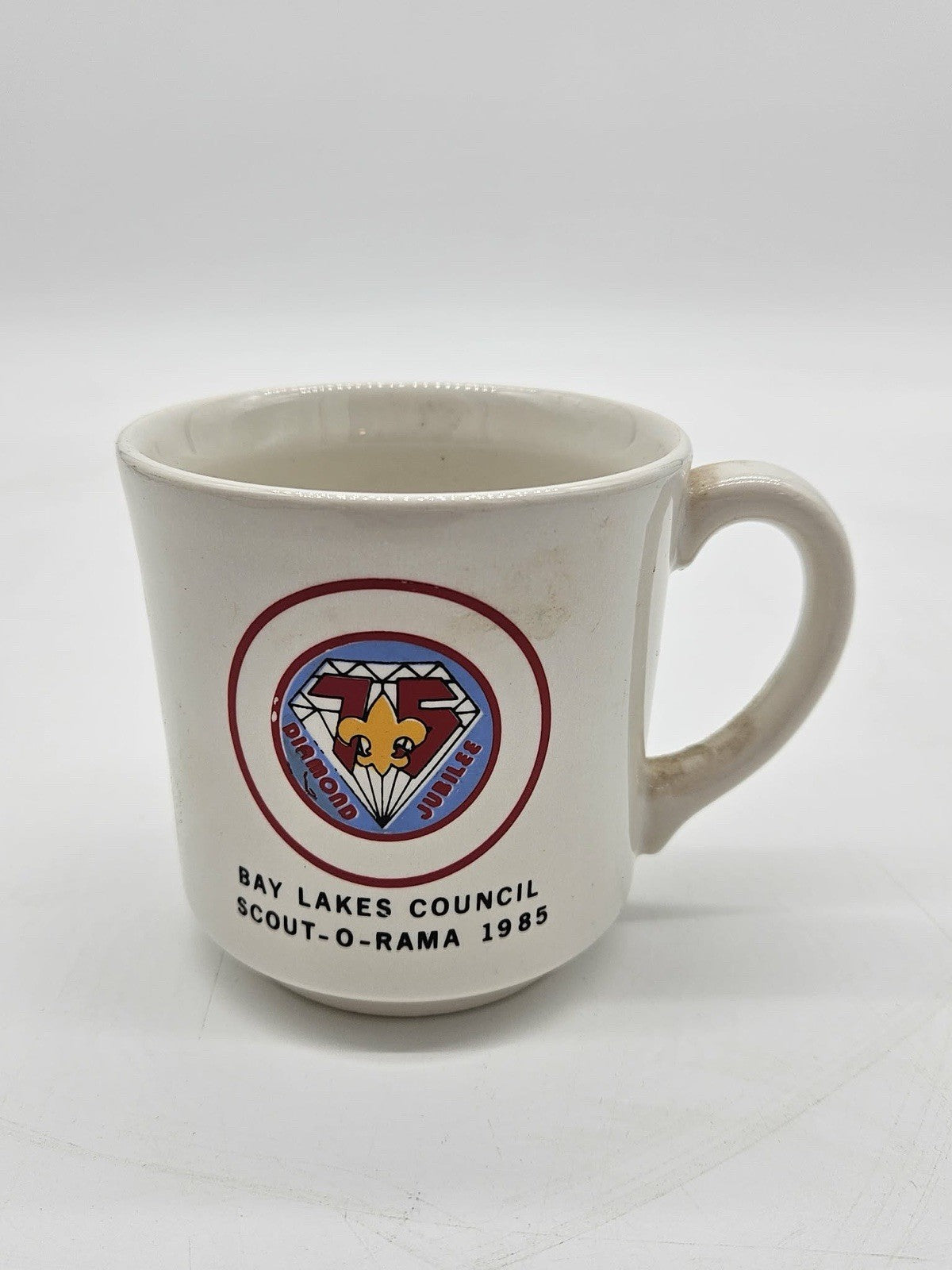Vintage 1985 BSA Bay Lakes Council Scout-O-Rama Mug