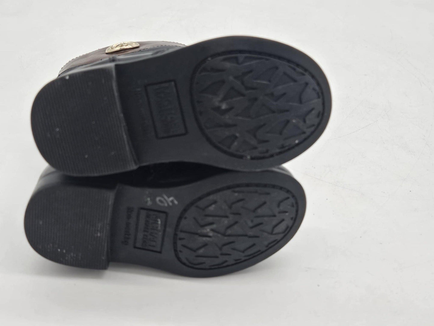 Michael Kors Joslyn Girls Knee High Black Brown Boots Size 5