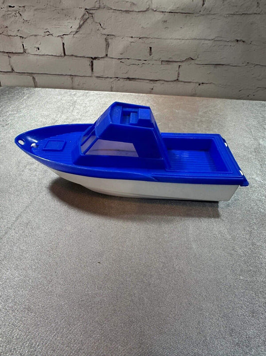 Vintage USA Made American Plasto Toys Boat - 9" - VTY 004