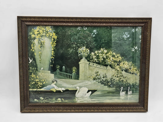 Antique "Day Dreams" Print by Stern & Hacker, Chicago - c. 1920's
