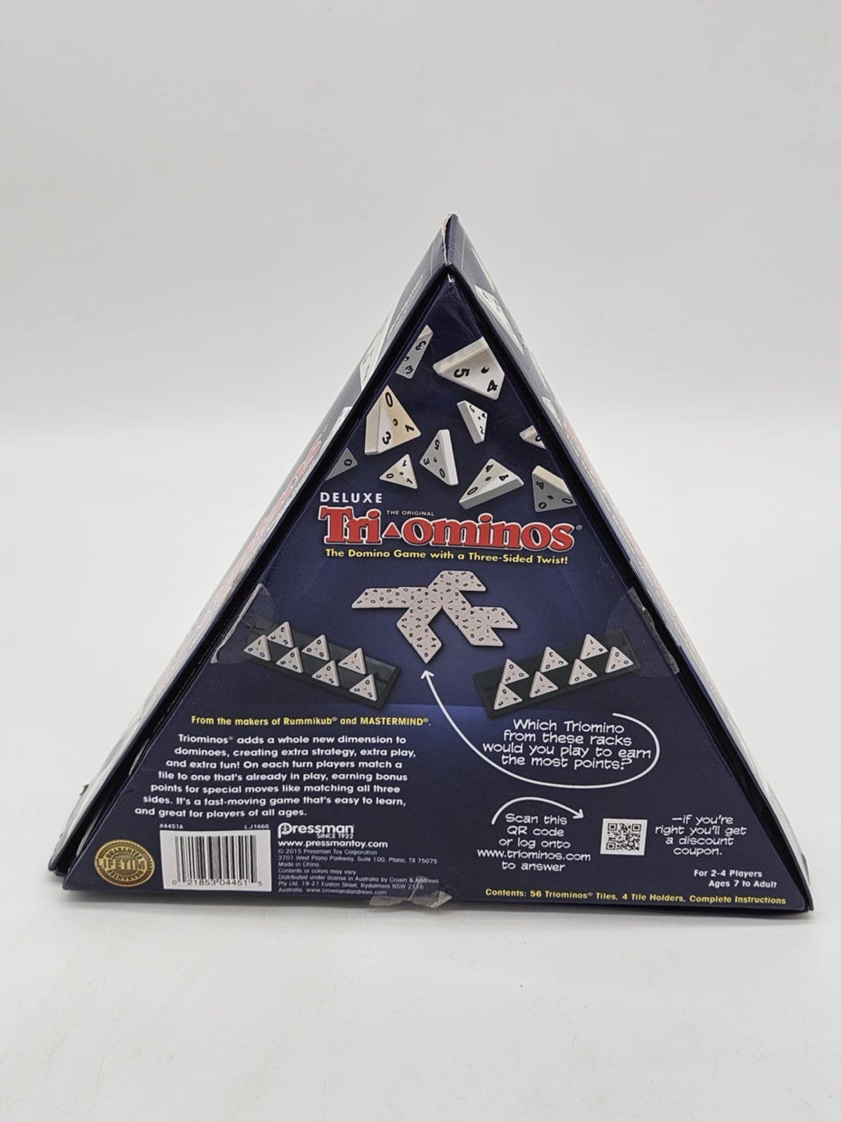 Deluxe Tri-Ominos ~ Three-Sided Dominos by Pressman Triominos