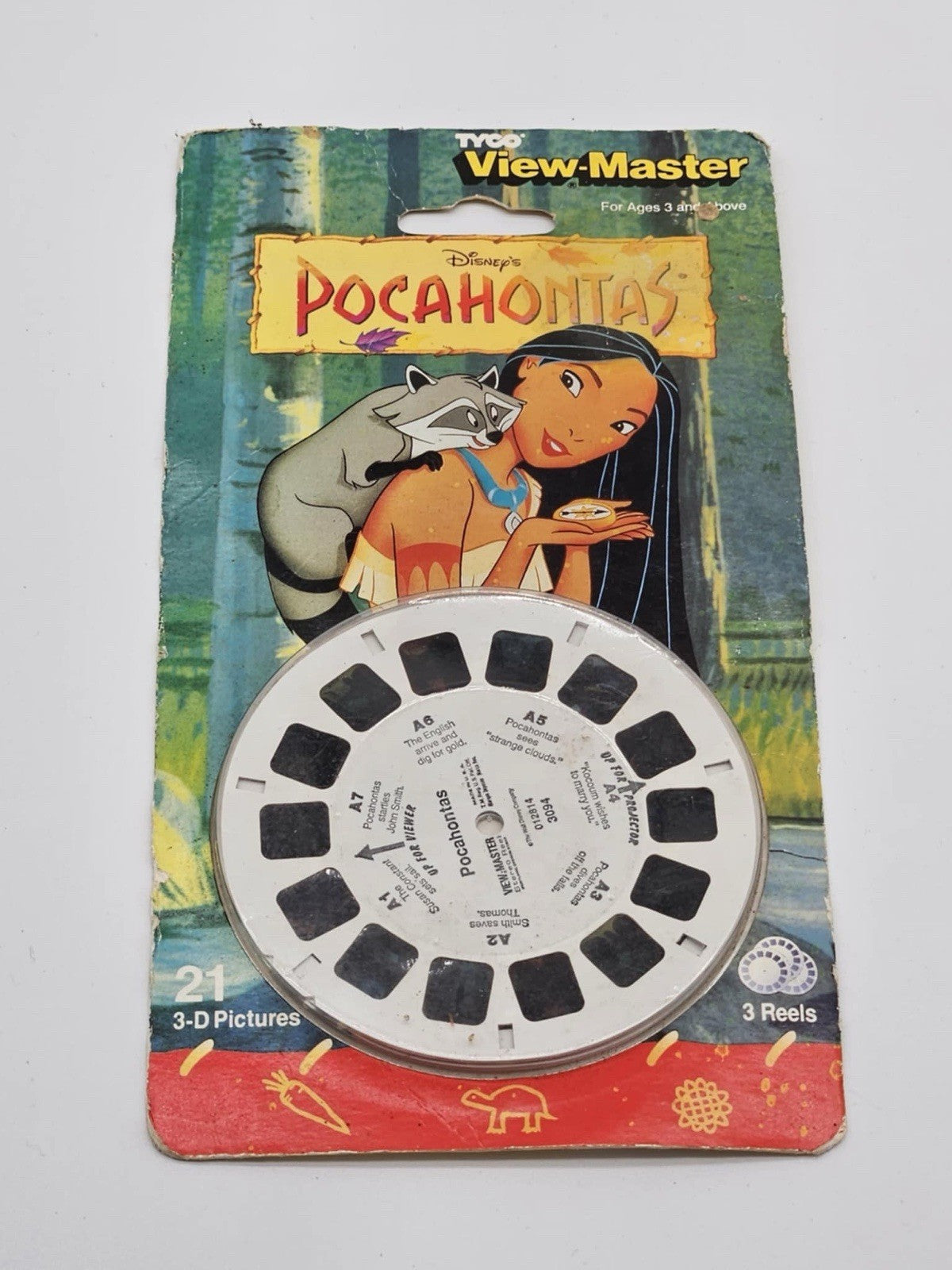 NEW! VIEW-MASTER DIsney 2000 POCAHONTAS - 3 - 3D Reels! 73903