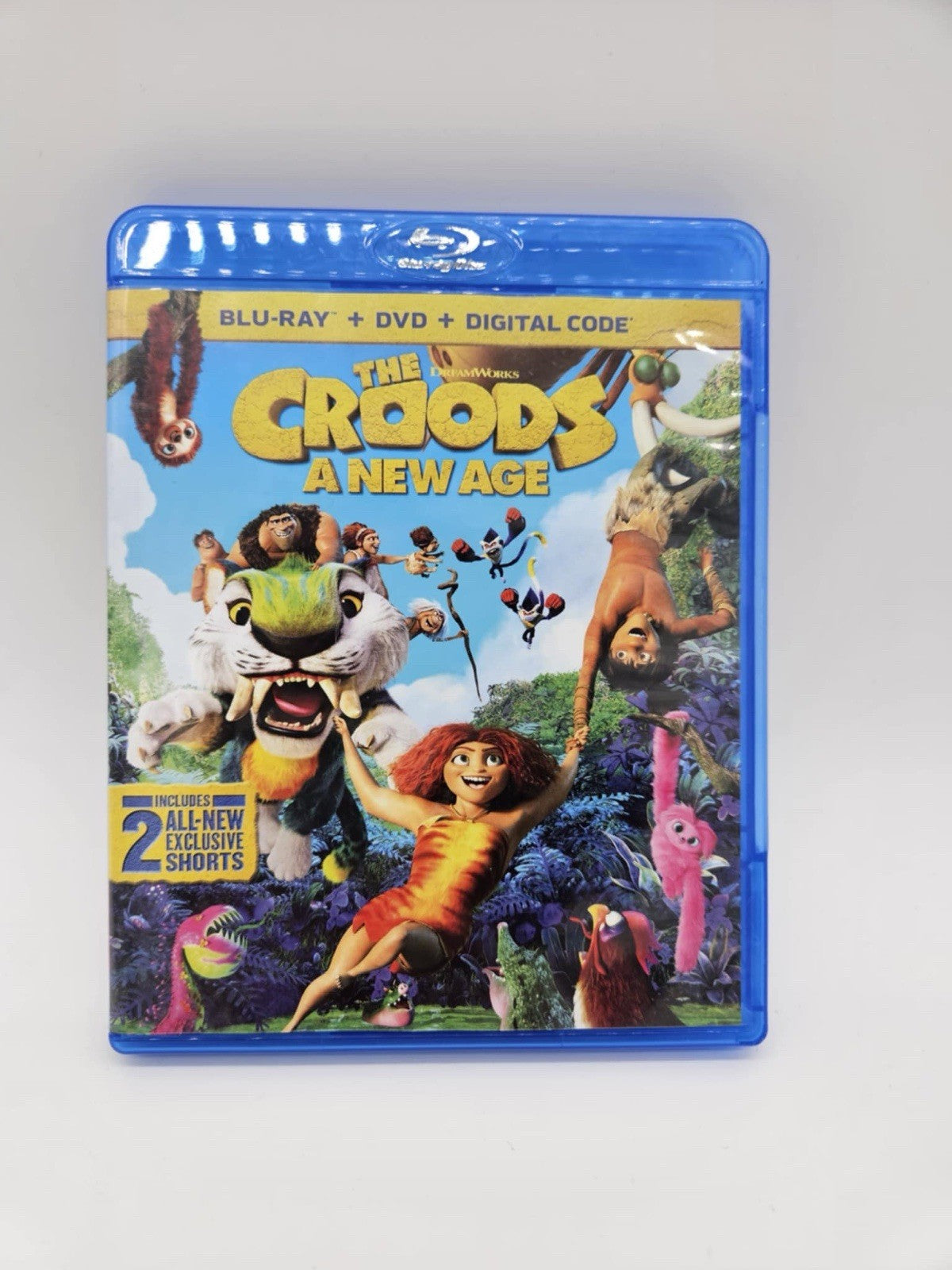 The Croods: a New Age DVD 2020 cartoon movie sequel prehistoric caveman family!