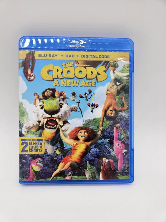 The Croods: a New Age DVD 2020 cartoon movie sequel prehistoric caveman family!