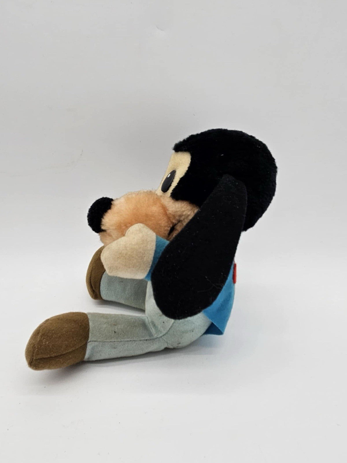 Disney Mickey's Christmas Carol Goofy Plush Stuffed Animal Vintage Toy Blue 7"