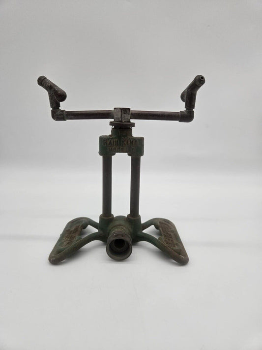 Vintage 1920s ? Sunbeam Rain King Model D Lawn Garden Sprinkler, Cast Iron/Brass