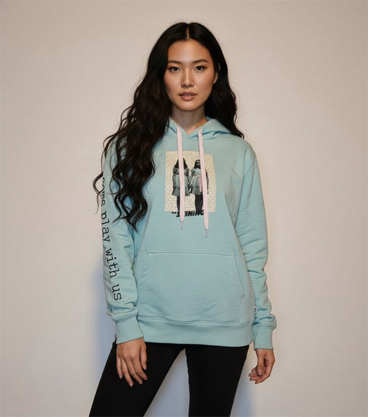 Vans x The Shining Light Blue Pullover Hoodie Twins Graphic Size M