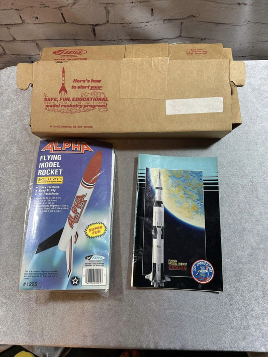 1980s Estes Rocketry Alpha Flying Rocket Model *NEW IN BOX* Vintage Kits