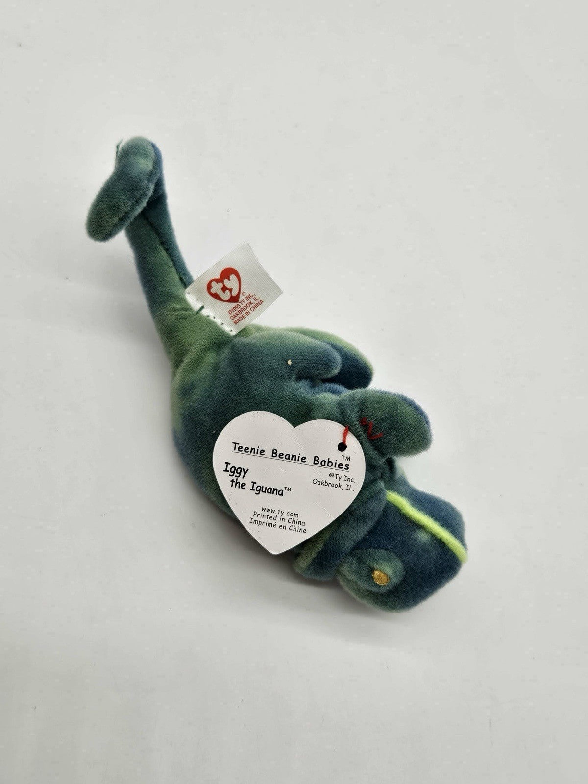 Ty Beanie Baby 9 inch Rainbow The Iguana Chameleon Toy
