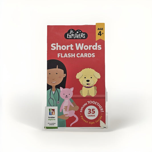 Jr. Explorers SHORT WORDS  Flash Cards - Ages 3+ - 35 Card Pack KITS