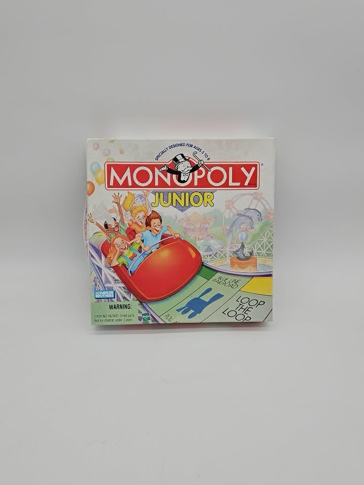 Monopoly JUNIOR Hasbro 1999 COMPLETE Vintage Childrens Board Game