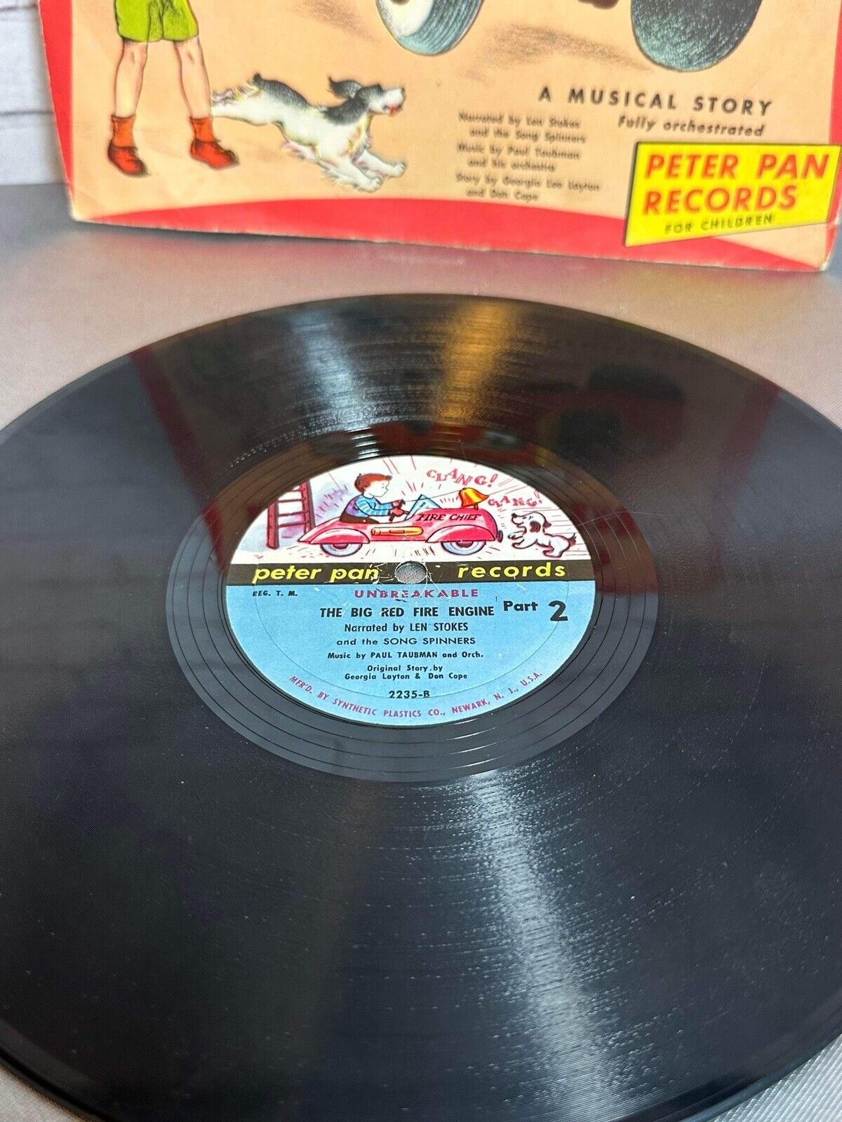 Peter Pan Records The Big Red Fire Engine Unbreakable Record