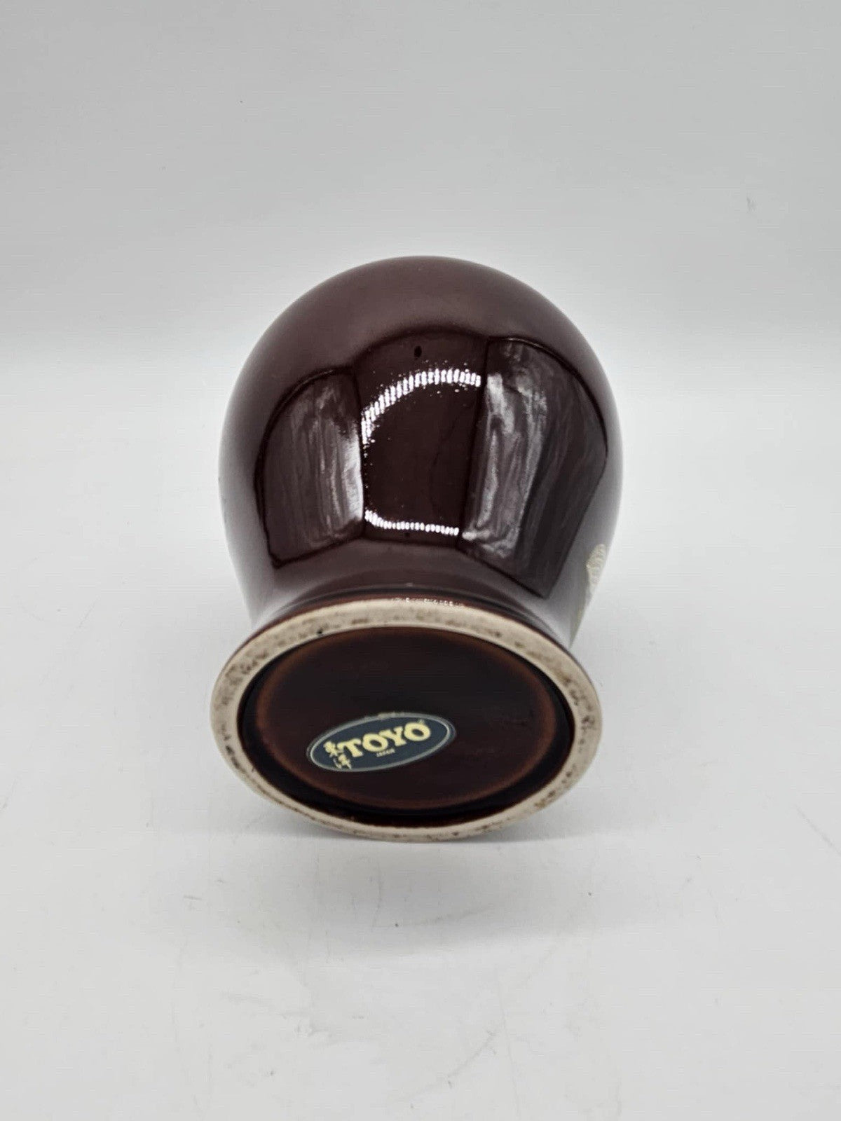 Vintage 10" Japanese Ginger Jar Trimmed In Gold