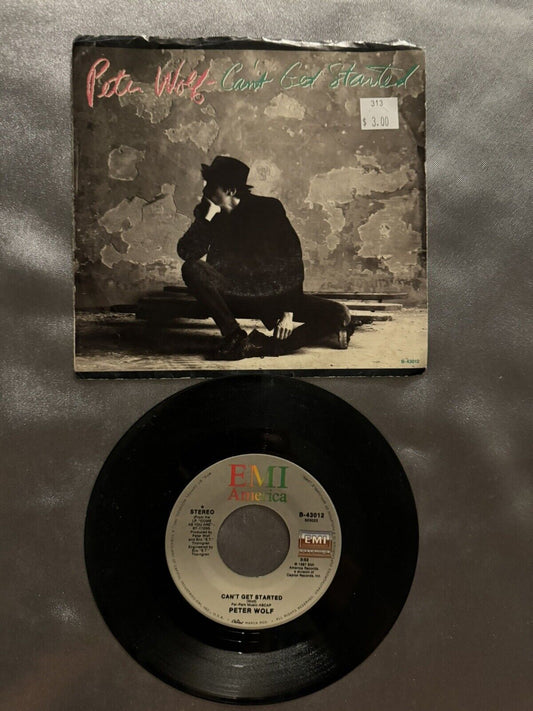 PETER WOLF ~ Can't Get It Started ~ 45rpm Record In Canada
