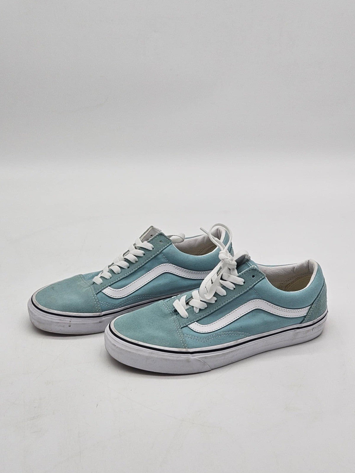 Vans Ward Shoes Men Size 9 Baby Blue & White skateboarding sneakers
