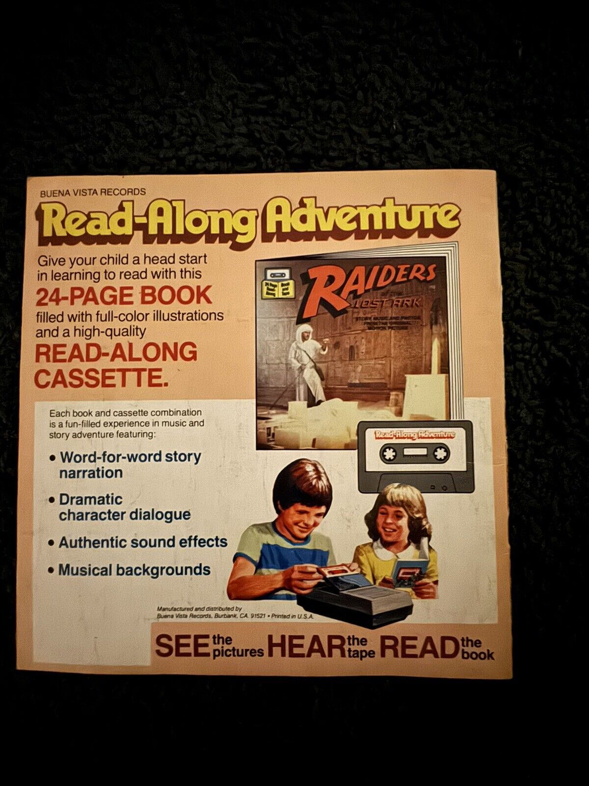 RAIDERS OF THE LOST ARK READ-ALONG **BOOK ONLY**