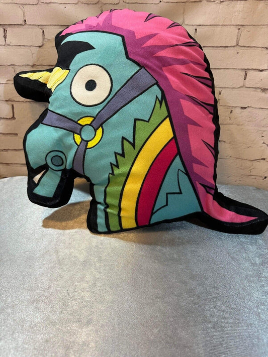 Unicorn Head Mini 12" Rainbow Pillow Plush FORTNITE 2019 QCC