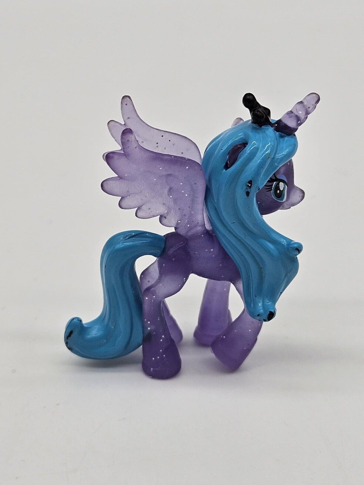 My Little Pony Blind Bag Princess Luna transparent glitter mini figure 2"