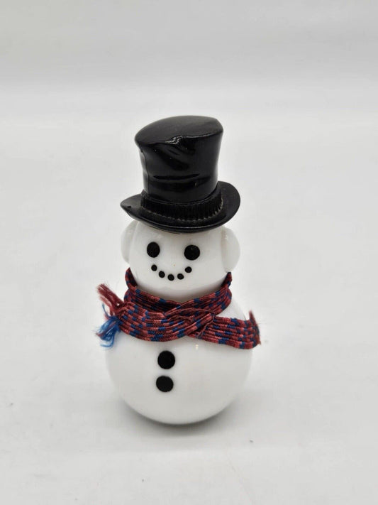 Vintage 1978 Avon DAPPER SNOWMAN Glass Decanter w Sweet Honesty Cologne