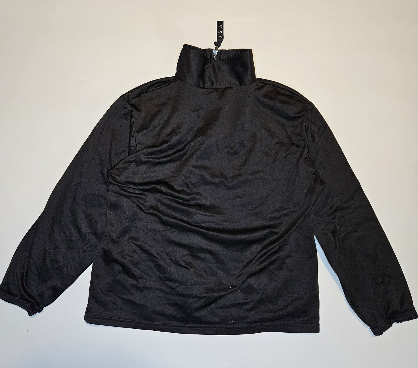 USA Olympic Team Black Zip Jacket Made in USA Size M