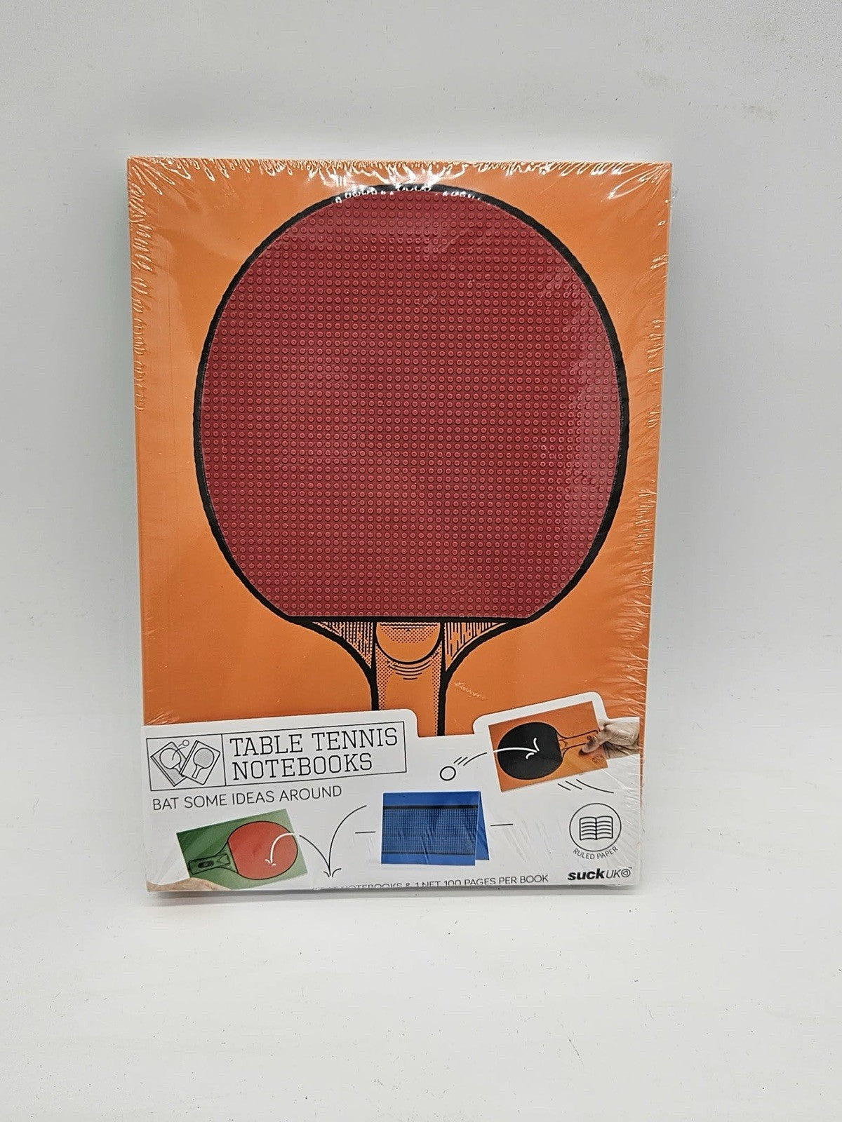 Table Tennis Novelty Notebooks Set 3 Ruled Notepad | Desktop Game Gift Ping Pong