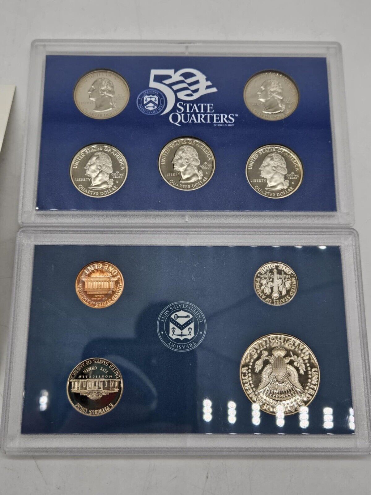 Lot of 3 Uncirculated 1999 Coins Clad Proof Set U.S. Mint  (JB01)