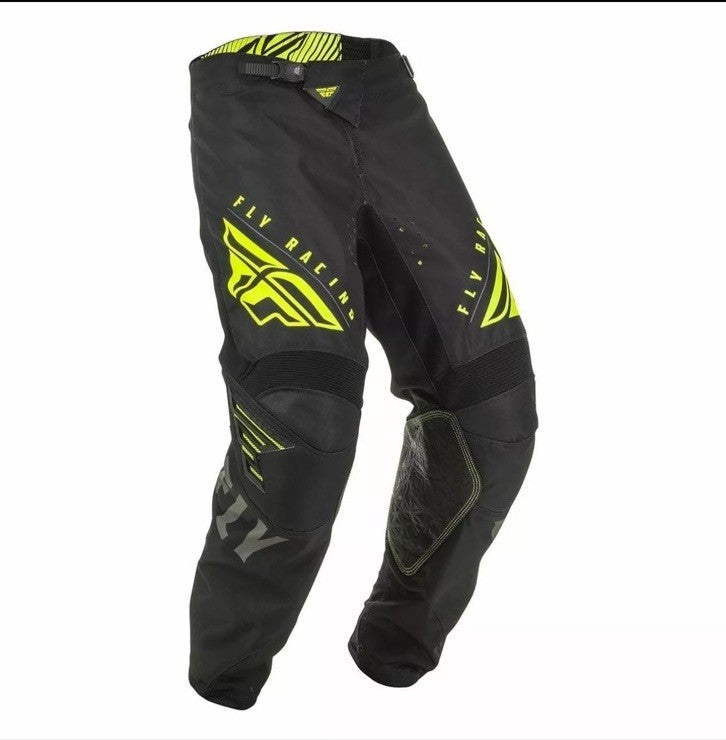 Fly Racing Kinetic K220 MX Motocross Du Pont Pants - Black/Grey/Hi-Vis