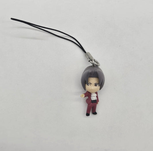 Miles Edgeworth Ace Attorney Mini Strap Capcom Keychain Charm Bandai Official