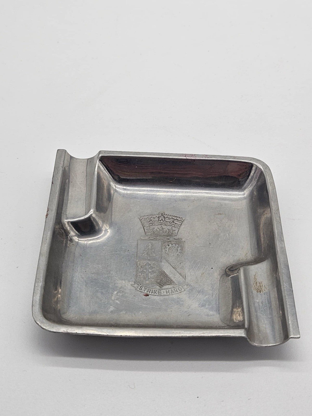 Cromargan Germany Art Deco MCM Mid Century Bauhaus design Ashtray Vintage