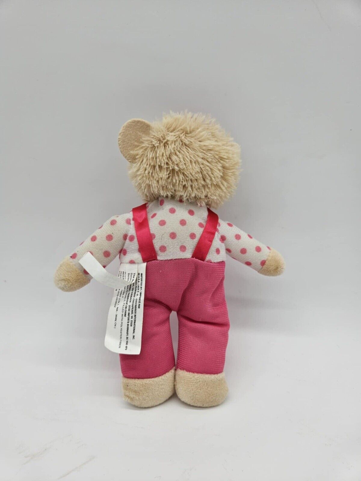 Berenstein Berenstain Bears, 8" Inch, Plush Sister Bear Toy Doll, Pink Polka Dot