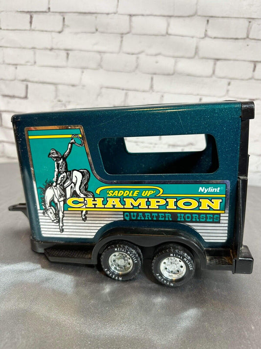 Nylint Saddle up Champion Quarter Horse trailer 10” Metal Plastic Vintage VTY