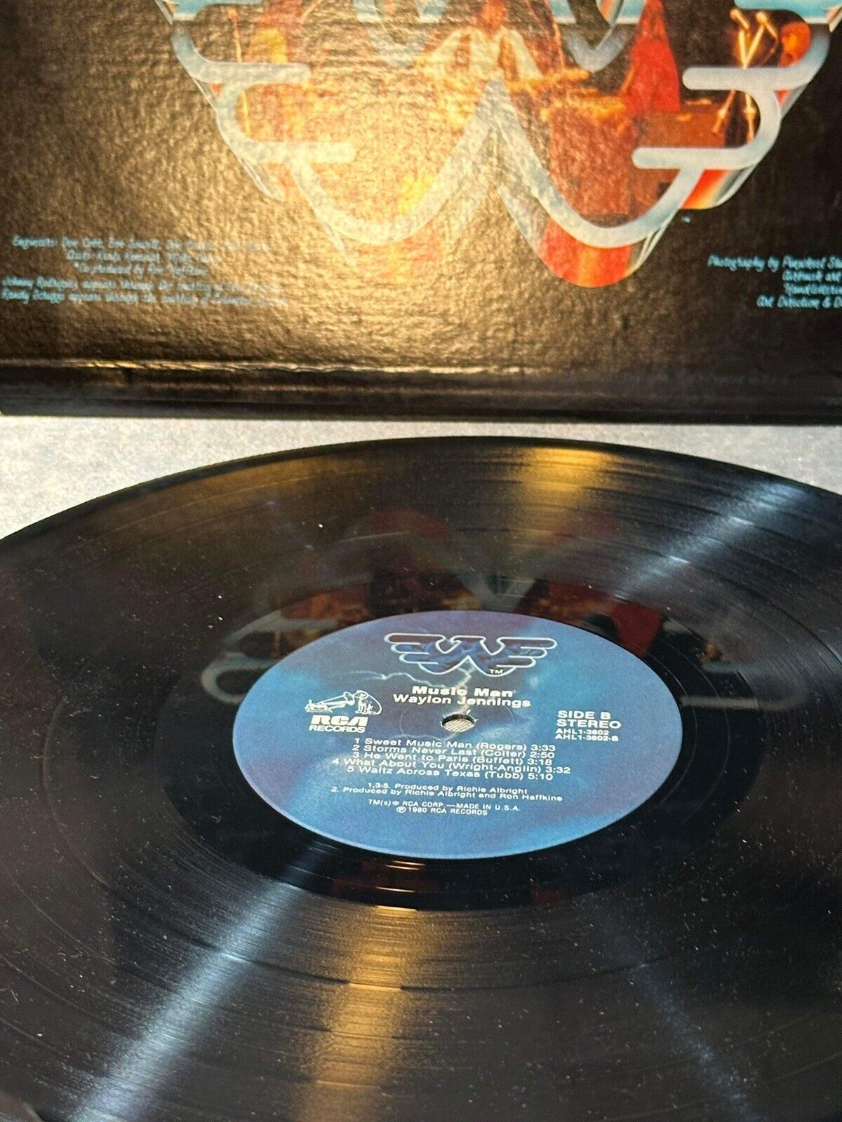 Waylon Jennings - Music Man (1980 RCA  AHL1-3602) LP Vinyl