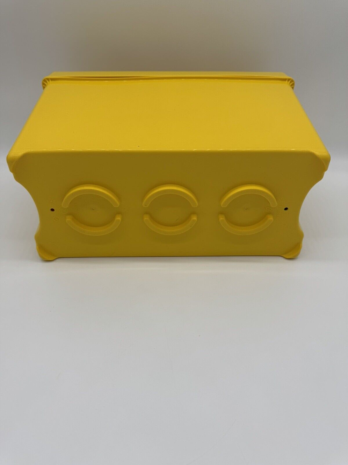 NEW LEGO Storage Brick Case Large Yellow Container Plastic Bin Box 14x7 ~ FULL