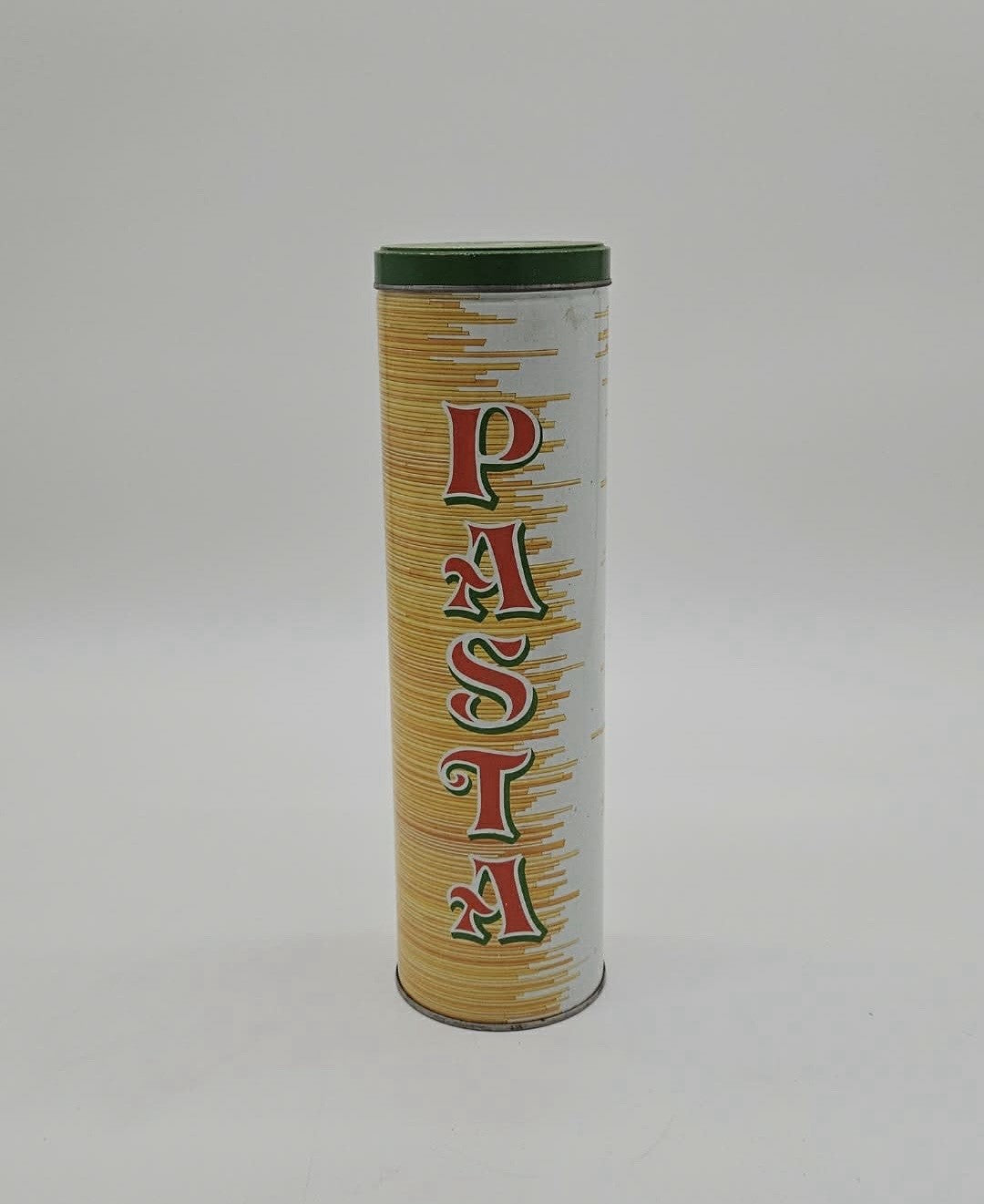 Vintage Collectible Pasta Tin Spaghetti - Red & Green