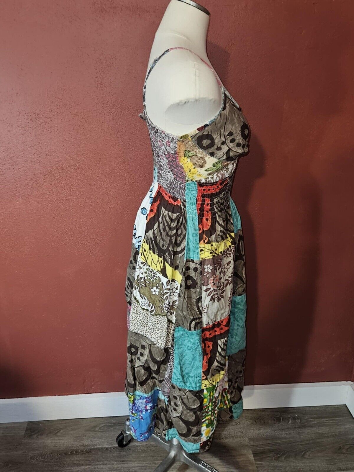 Multicolor Patchwork Dress By Girl Talk Sz M