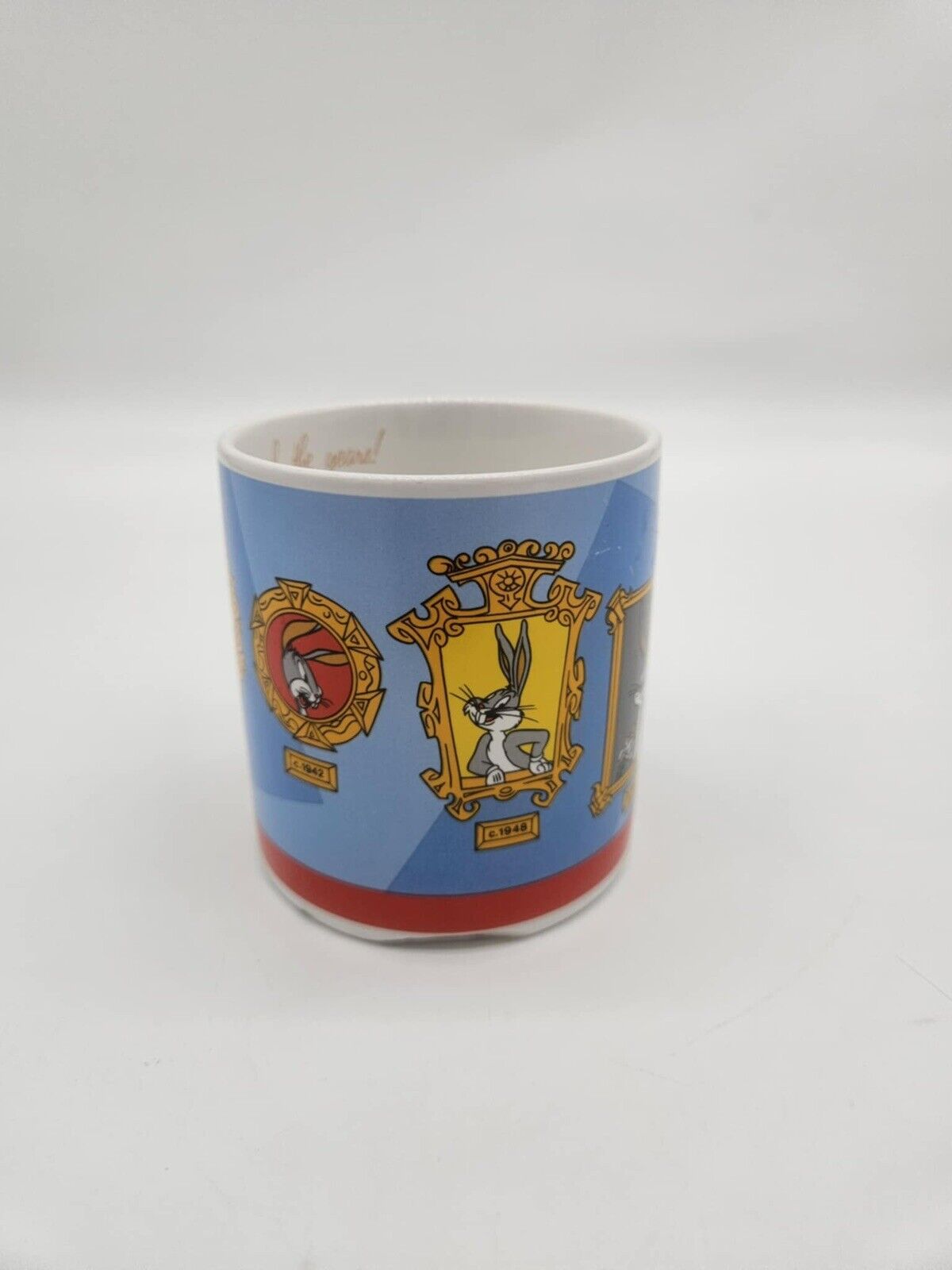 Looney Tunes Bugs Bunny thru the years Mug cup WB Warner Brothers 1989 Applause