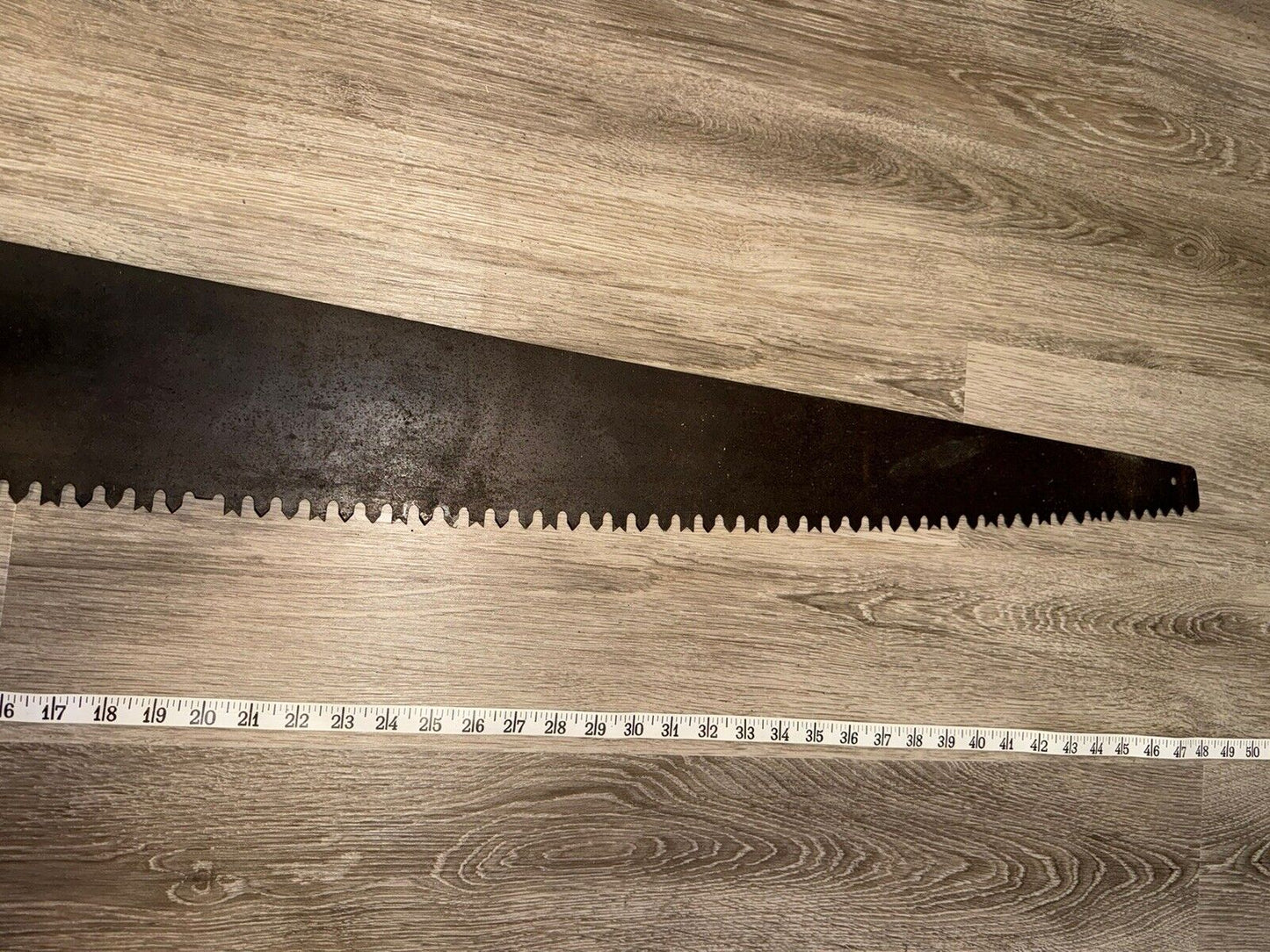 Antique Vintage 48" Warranted Superior One or Two Man Logging Timber Saw Tool