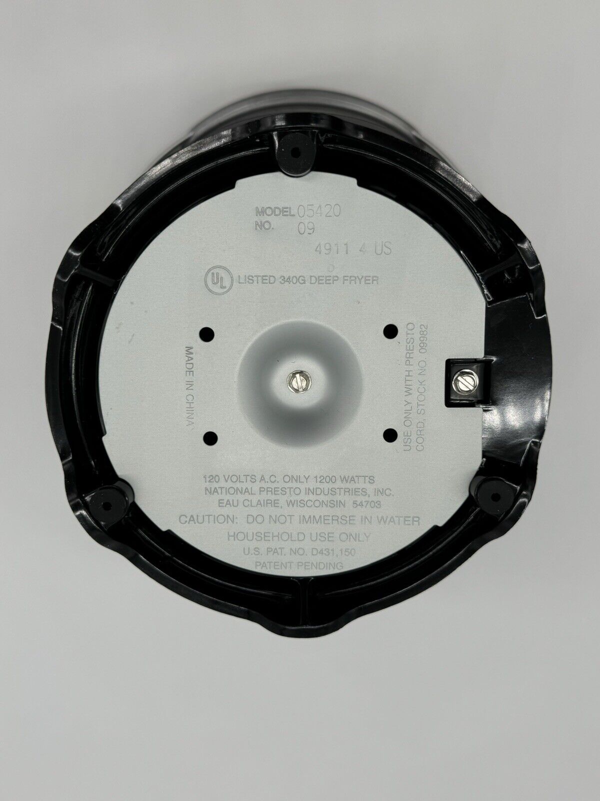 Presto FryDaddy Electric Deep Fryer, Black 05420 ~ NEW