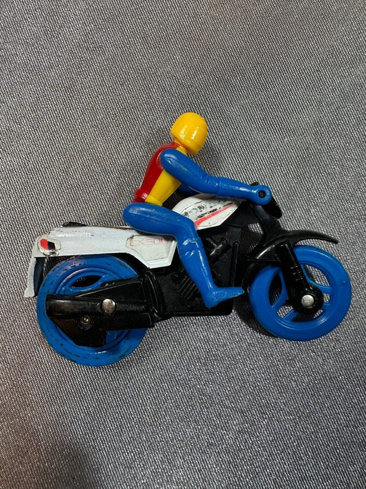 Vintage Honda CX500 Turbo Die Cast Plastic Flip Rider Bike VTY 003