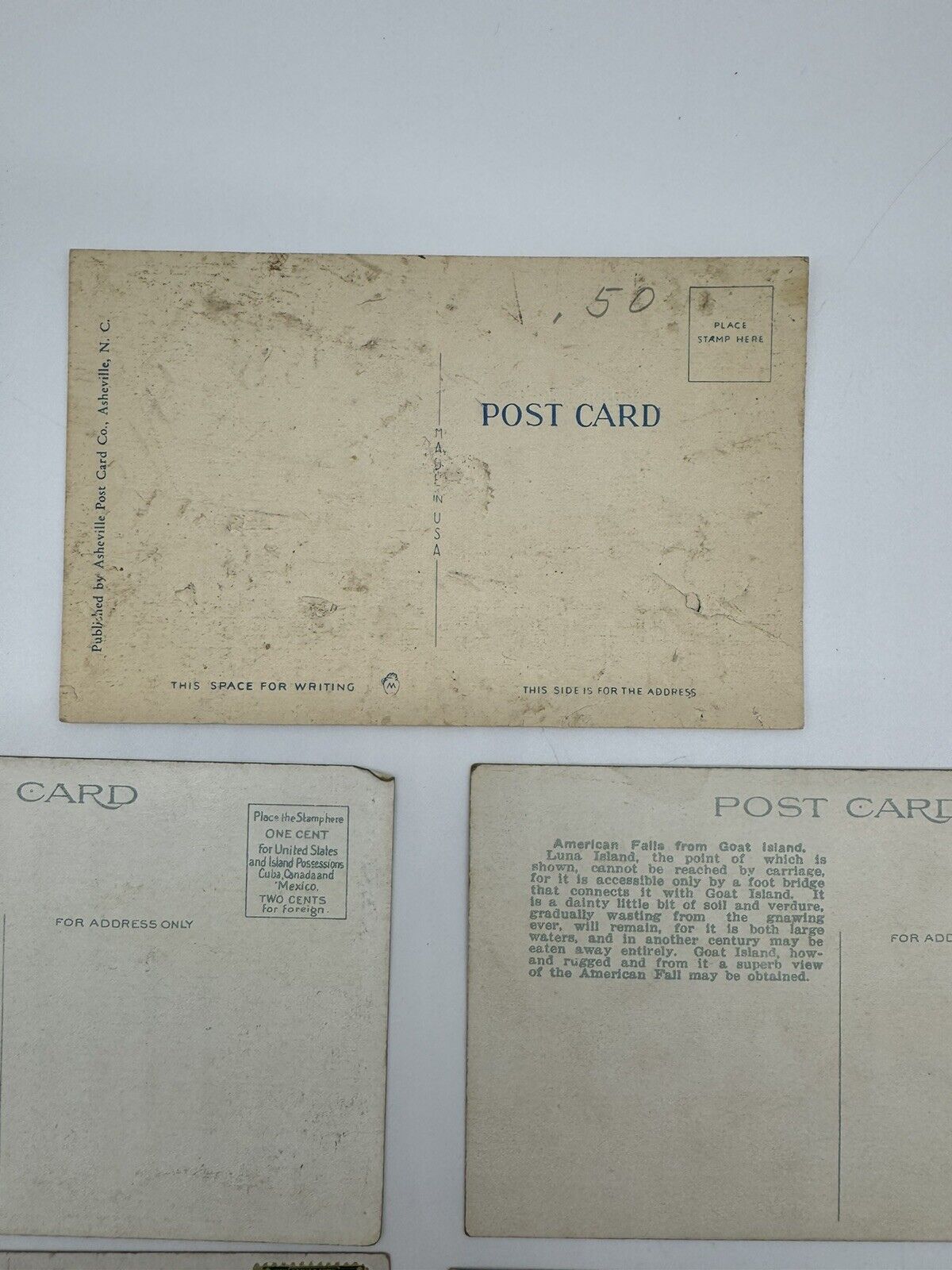 Lot of 5 Neat Antique Postcards ~ Great Material For Art Projects