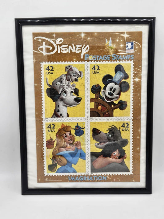Plate Block of 4 stamps - Scott 4342-45 - 42 cent - Disney - 2007 - FRAMED