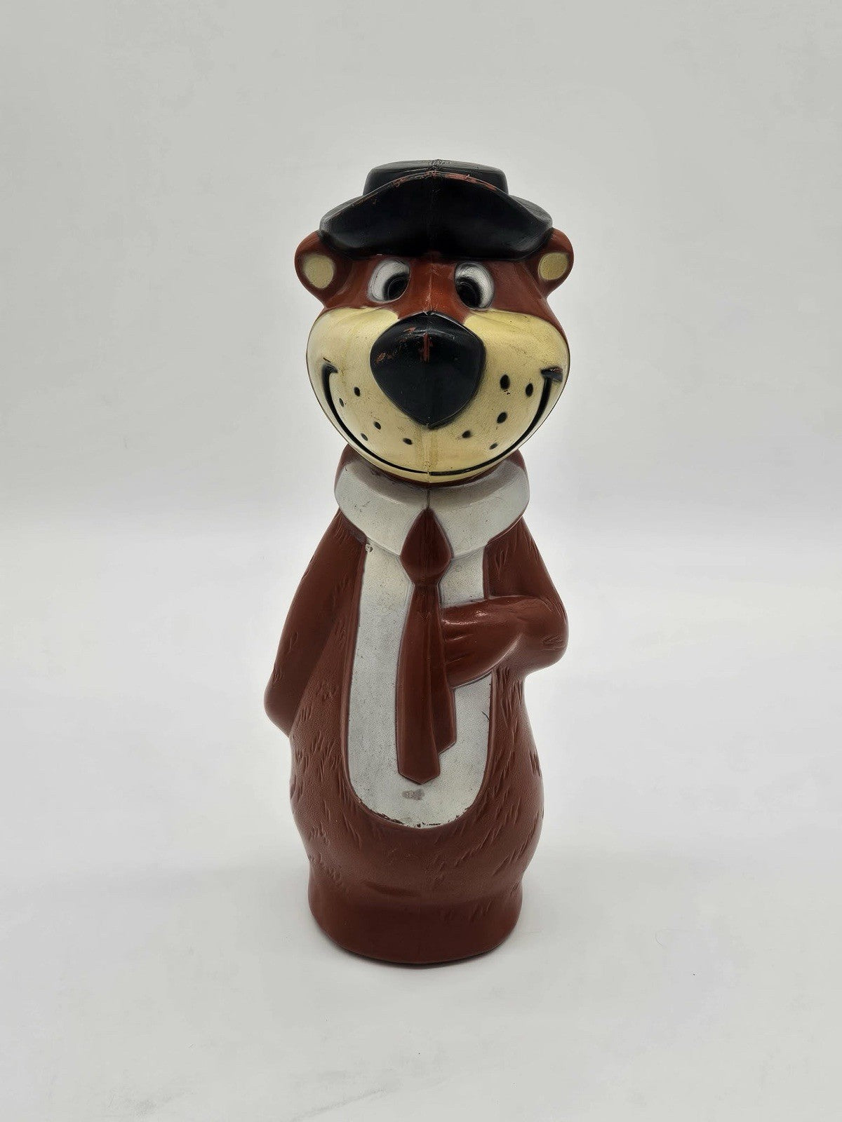 Vintage Yogi Bear 1960's 9 1/2” Tall Plastic Bank Hanna Barbera Knickerbocker
