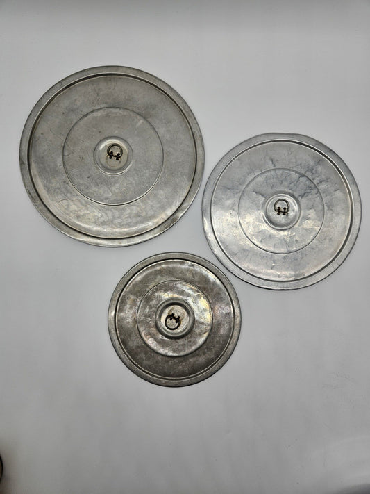 Vintage Pure Aluminum Pan Lids - USA