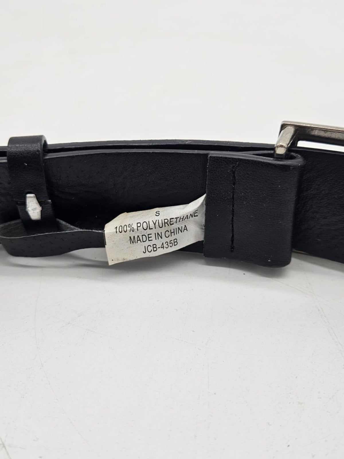 Juicy Couture Logo Black Faux Leather Double Wrap Waist Belt S M