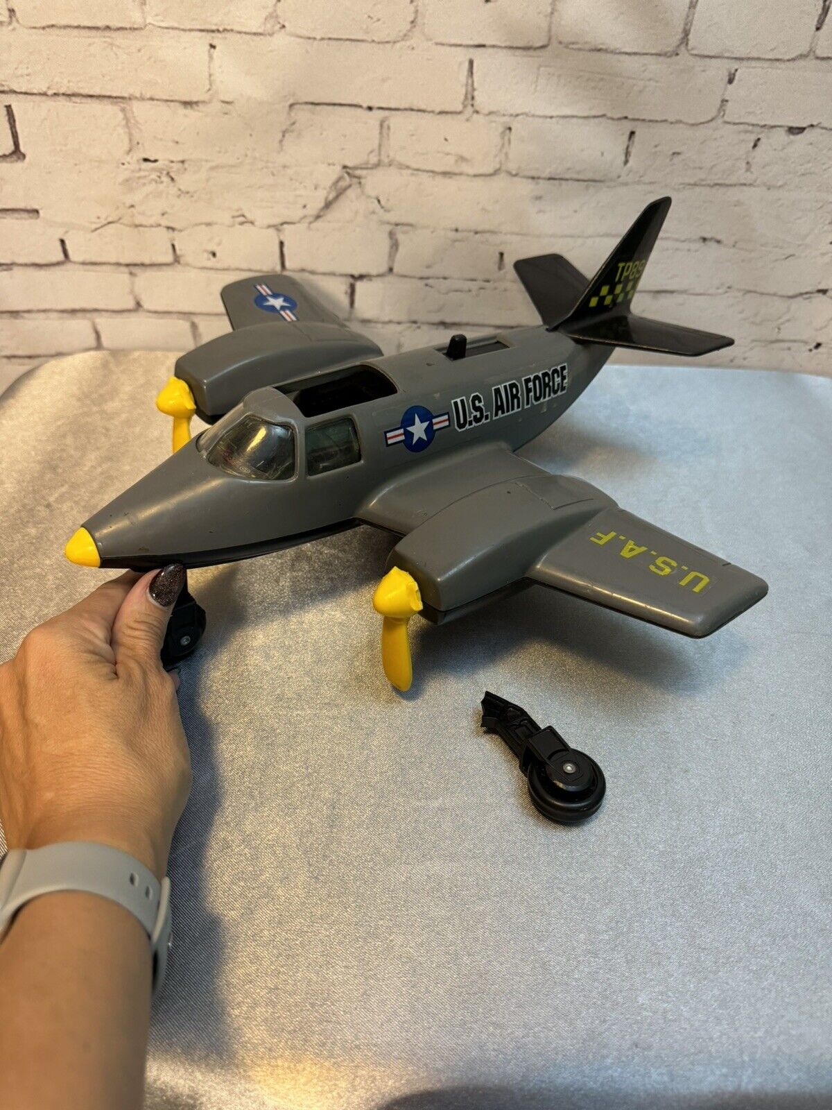 Vintage 1979 Tonka Hand Commander Plane Turbo Prop US AIR FORCE *INCOMPLETE*