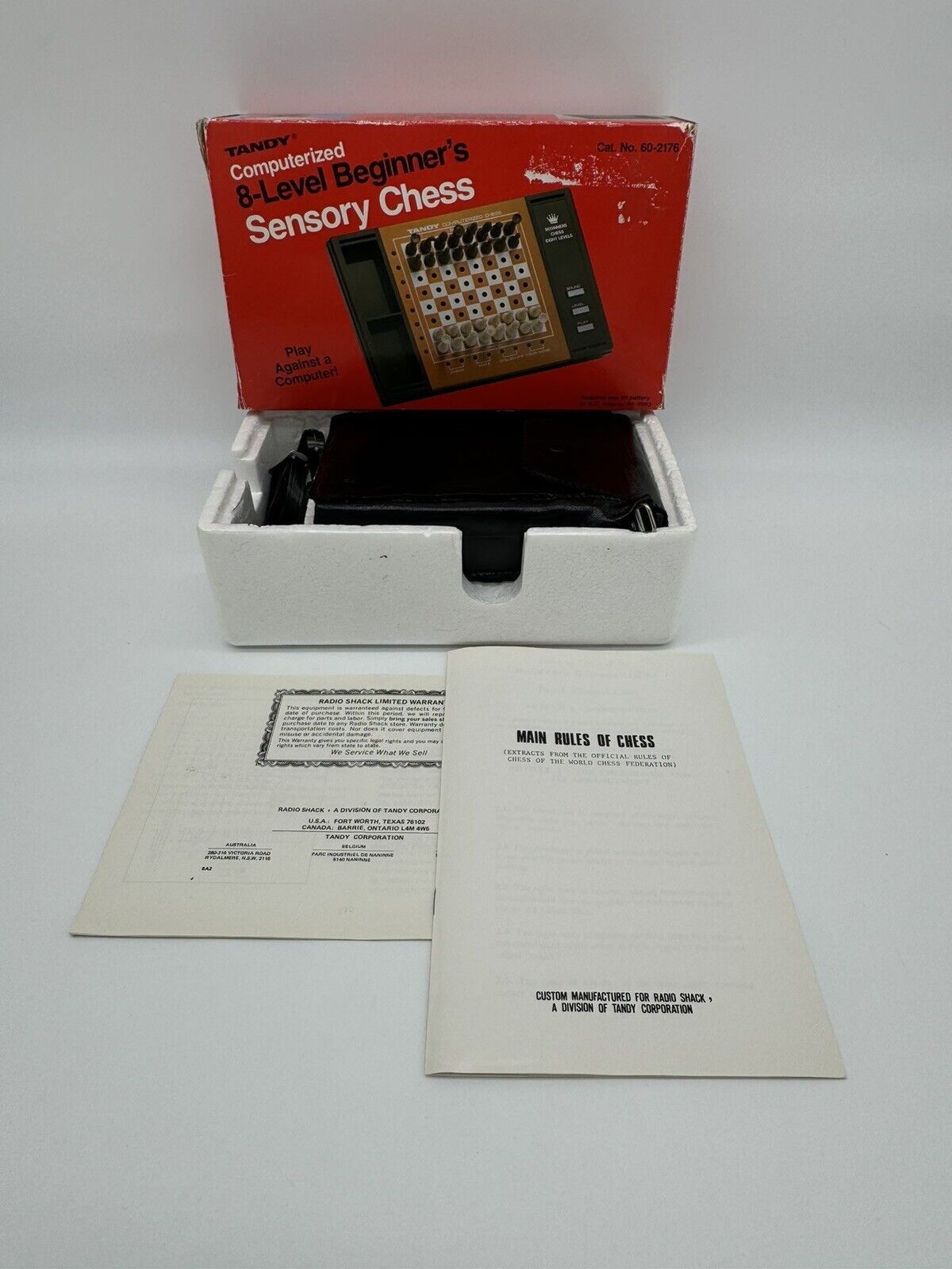 NEW Vintage Tandy Computerized 8-Level Beginner’s Chess Radio Shack 60-2176