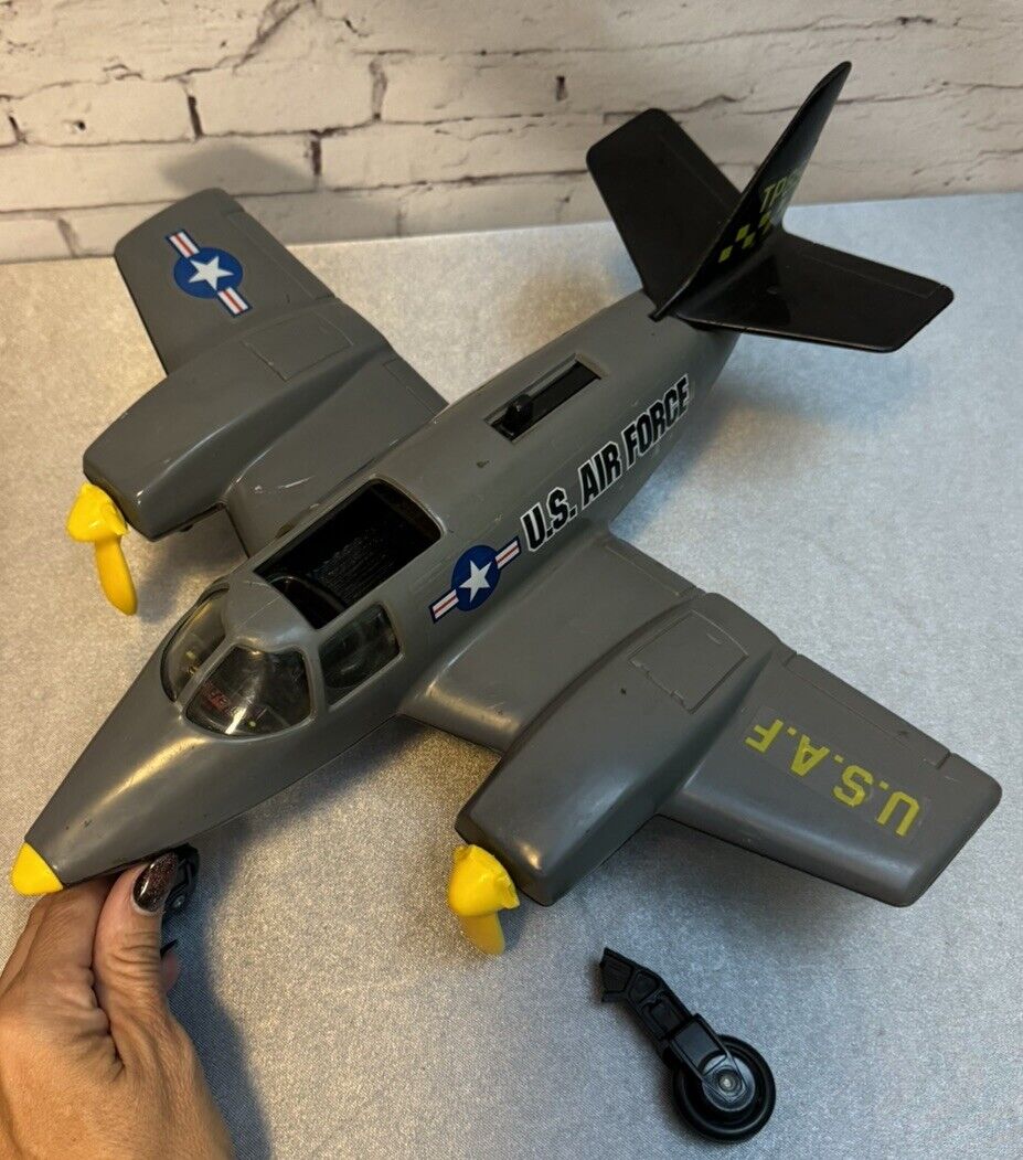 Vintage 1979 Tonka Hand Commander Plane Turbo Prop US AIR FORCE *INCOMPLETE*