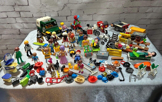 Huge Playmobil Lot of Figures & Accessories VTY