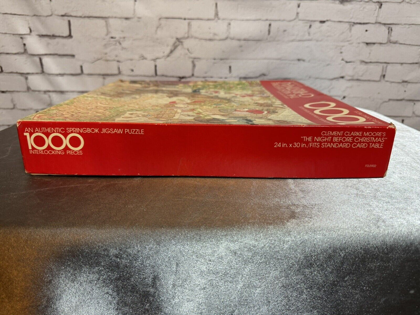 Clement Clarke Moore Twas The Night Before Christmas VTG 1975 Springbok Puzzle